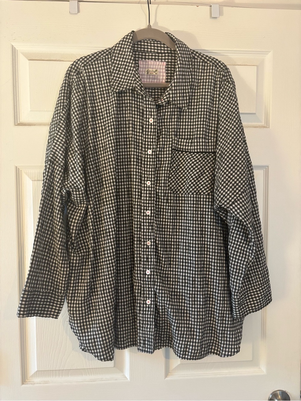Free People oversized button down